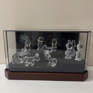 PRECIOUS MOMENTS LEAD CRYSTAL
CHRISTMAS NATIVITY SET -11PCS 1990's
GERMANY